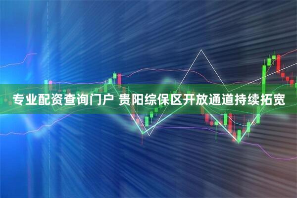 专业配资查询门户 贵阳综保区开放通道持续拓宽